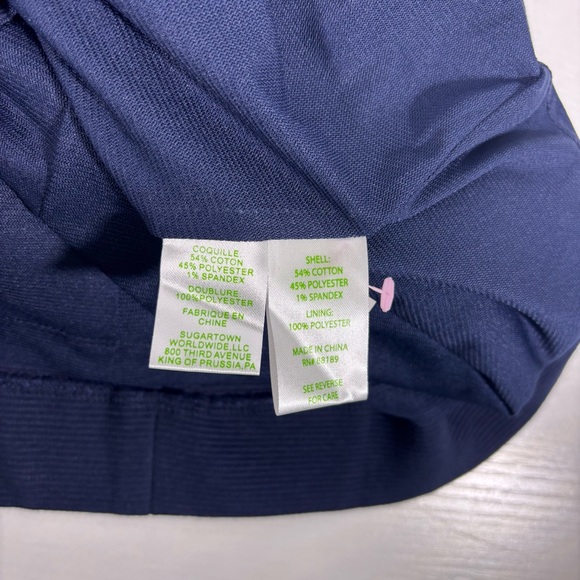 Lilly Pulitzer Navy 3/4 Length Sleeve Dress Size Medium - Picture 7 of 8